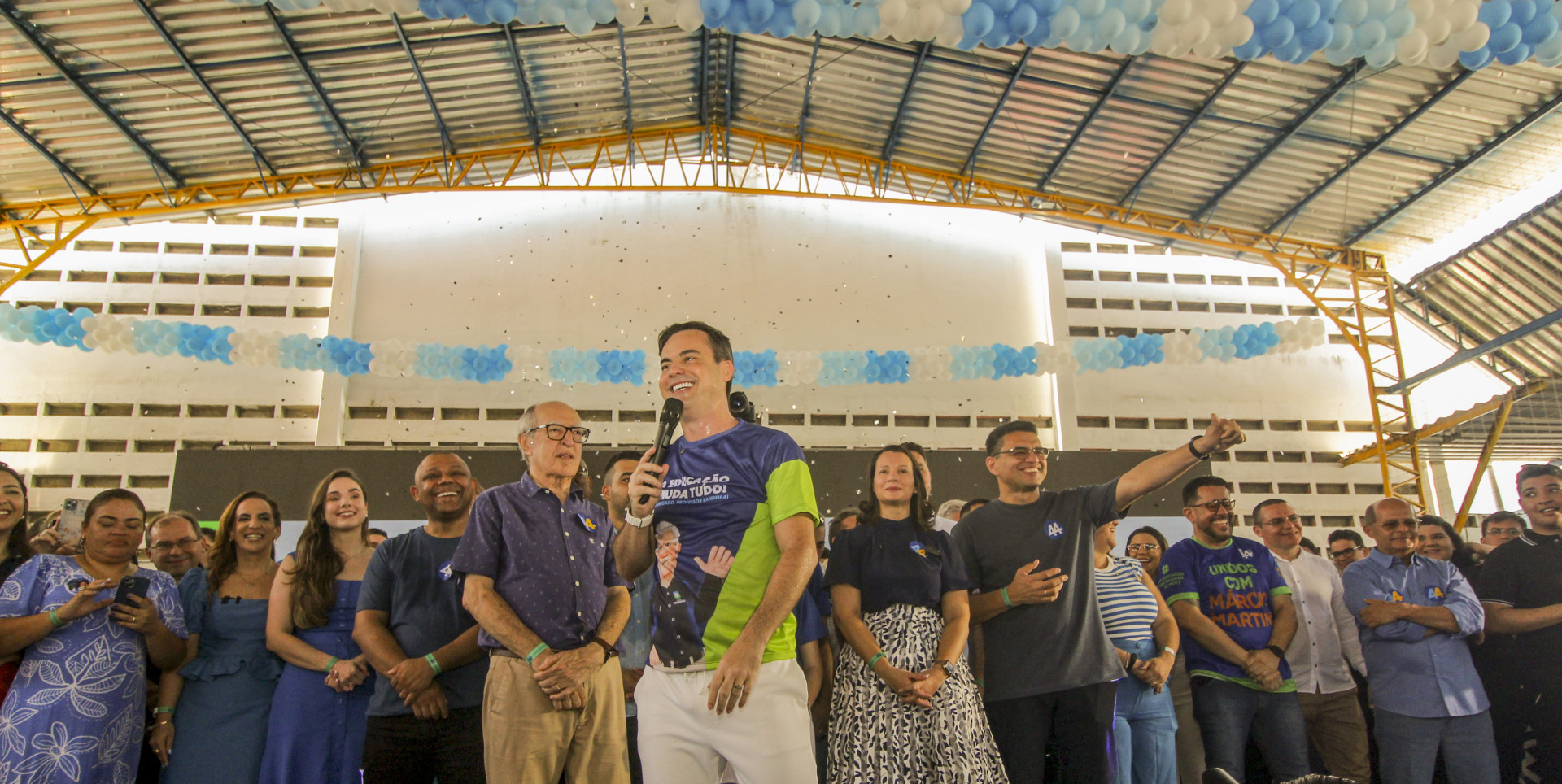 FORTALEZA, CE, BRASIL, 03-08-2024: Convenção do candidato a prefeito de Fortaleza Capitão Wagner (Matheus Souza/Especial para O povo) (Foto: Matheus Souza)