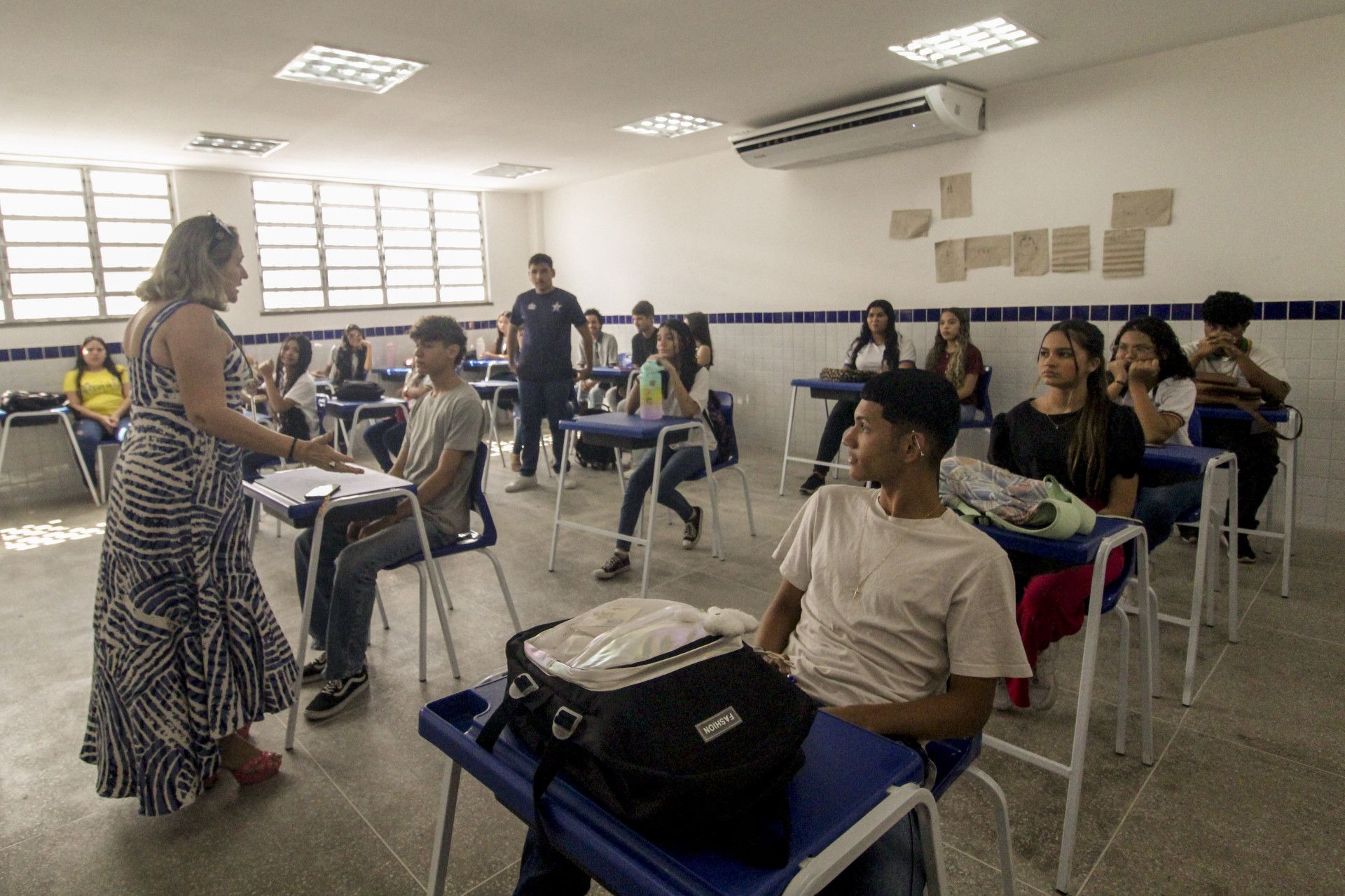 FORTALEZA, CE, BRASIL, 05-08-2024 - Inauguração da Escola de Ensino Médio em Tempo Integral (foto: Matheus Souza/Especial para O povo) (Foto: Matheus Souza)