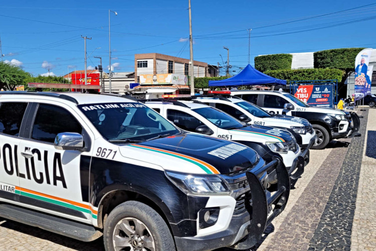 Viaturas da Polícia Militar do Ceará