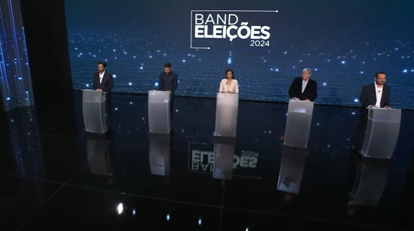 Candidatos a prefeito de São Paulo em debate da Band