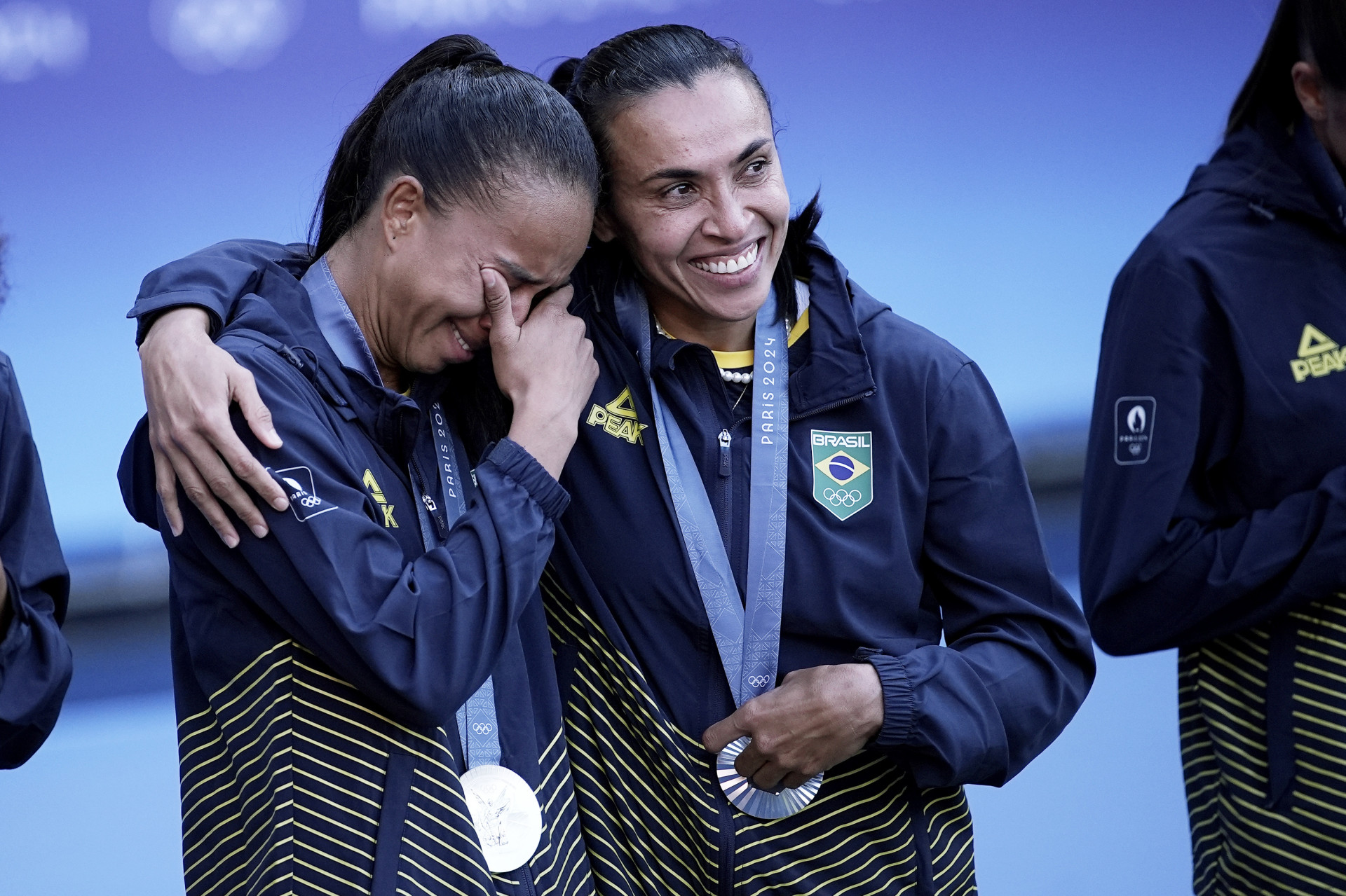 2024.08.10 - Jogos Olímpicos Paris 2024 - Futebol Feminino - Brasil conquista a medalha de prata na final olímpica. Foto: Alexandre Loureiro/COB. (Foto: Alexandre Loureiro/COB)