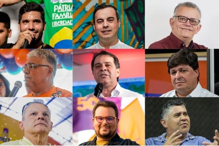 André Fernandes (PL), Capitão Wagner (União), Chico Malta (PCB), Eduardo Girão (Novo), Evandro Leitão (PT), George Lima (Solidariedade), José Sarto (PDT), Técio Nunes (Psol) e Zé Batista (PSTU)