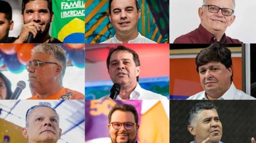 André Fernandes (PL), Capitão Wagner (União), Chico Malta (PCB), Eduardo Girão (Novo), Evandro Leitão (PT), George Lima (Solidariedade), José Sarto (PDT), Técio Nunes (Psol) e Zé Batista (PSTU) são candidatos em Fortaleza