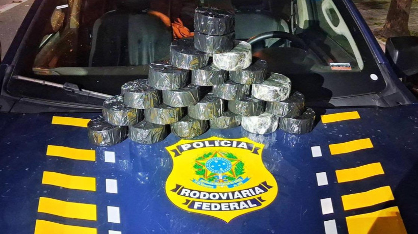 Apreensão de 11,5kg da Polícia Rodoviária Federal 