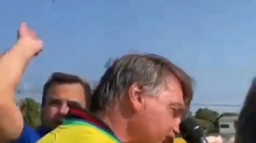 Abelhas avançam sobre Bolsonaro e interrompem discurso