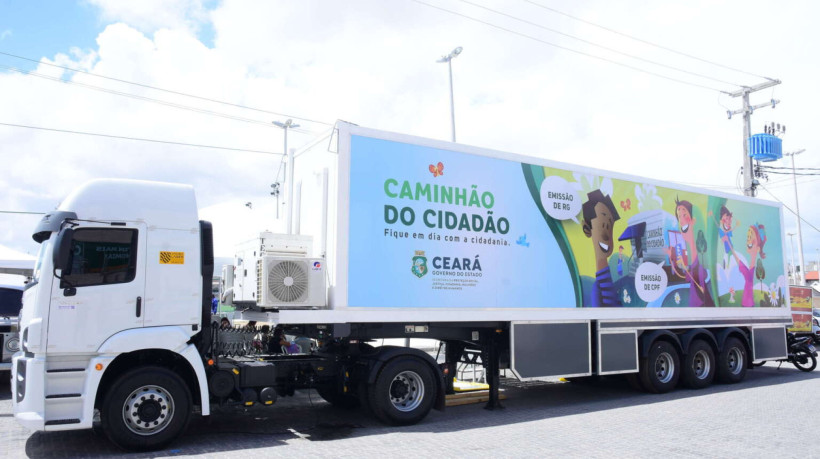 Caminhão Cidadão tem o intuito de atender amplamente a população cearense emitindo documentação básica