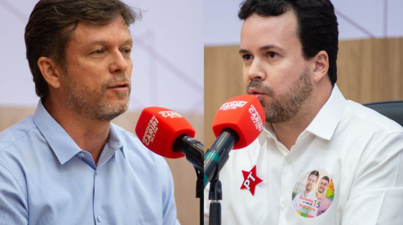 Antonio Neto Sampaio (PSDB) e Guilherme Saraiva (PT) participaram do debate do O POVO para a prefeitura de Barbalha