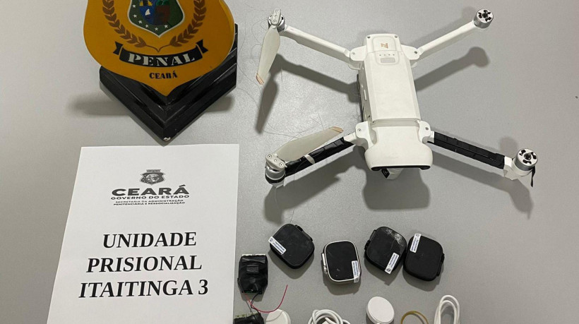 Drone e materiais apreendidos serão enviados para perícia