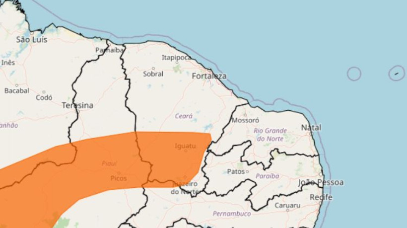 Região Sul do Ceará está com grau de severidade 