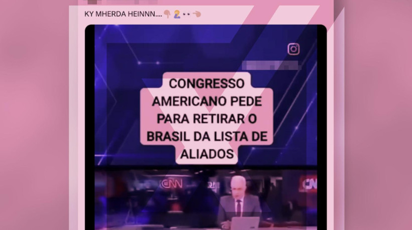 É enganosa a postagem que sugere que o Congresso americano solicitou recentemente a remoção do Brasil da lista de aliados extra-Otan