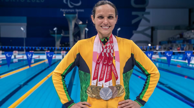 Maria Carolina Santiago foi a principal medalhista brasileira nos Jogos Paralímpicos de Tóquio em 2020