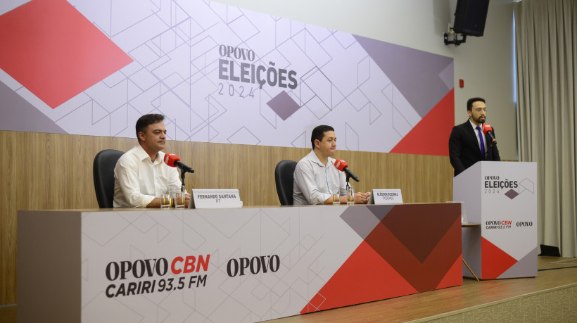 Debate do OPOVO colocou frente a frente ex-aliados o atual prefeito Glêdson Bezerra e o deputado Fernando Santana, que disputam a prefeitura de Juazeiro 