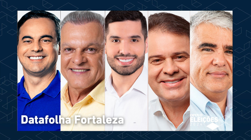 Capitão Wagner, Sarto, André Fernandes, Evandro Leitão e Eduardo Girão, candidatos a prefeito de Fortaleza