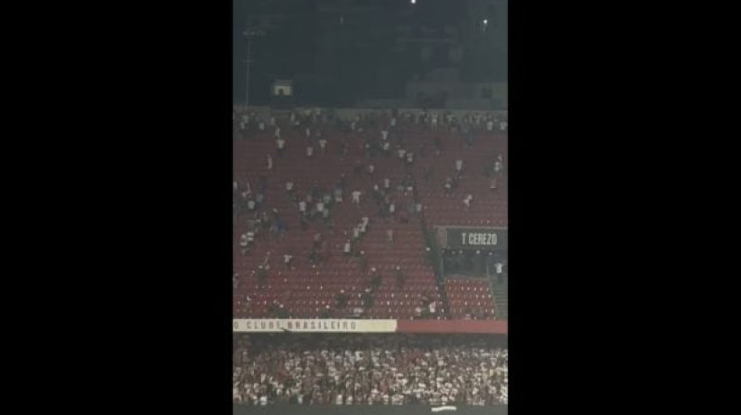 Uruguaios entraram em um conflito com a Polícia Militar durante o intervalo da partida contra o São Paulo, pela Libertadores