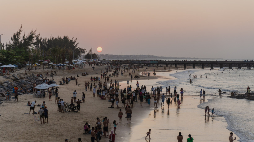 Foto de apoio ilustrativo. Praia de Iracema é point de Fortaleza durante feriados. Veja a seguir os feriados do mês de setembro
