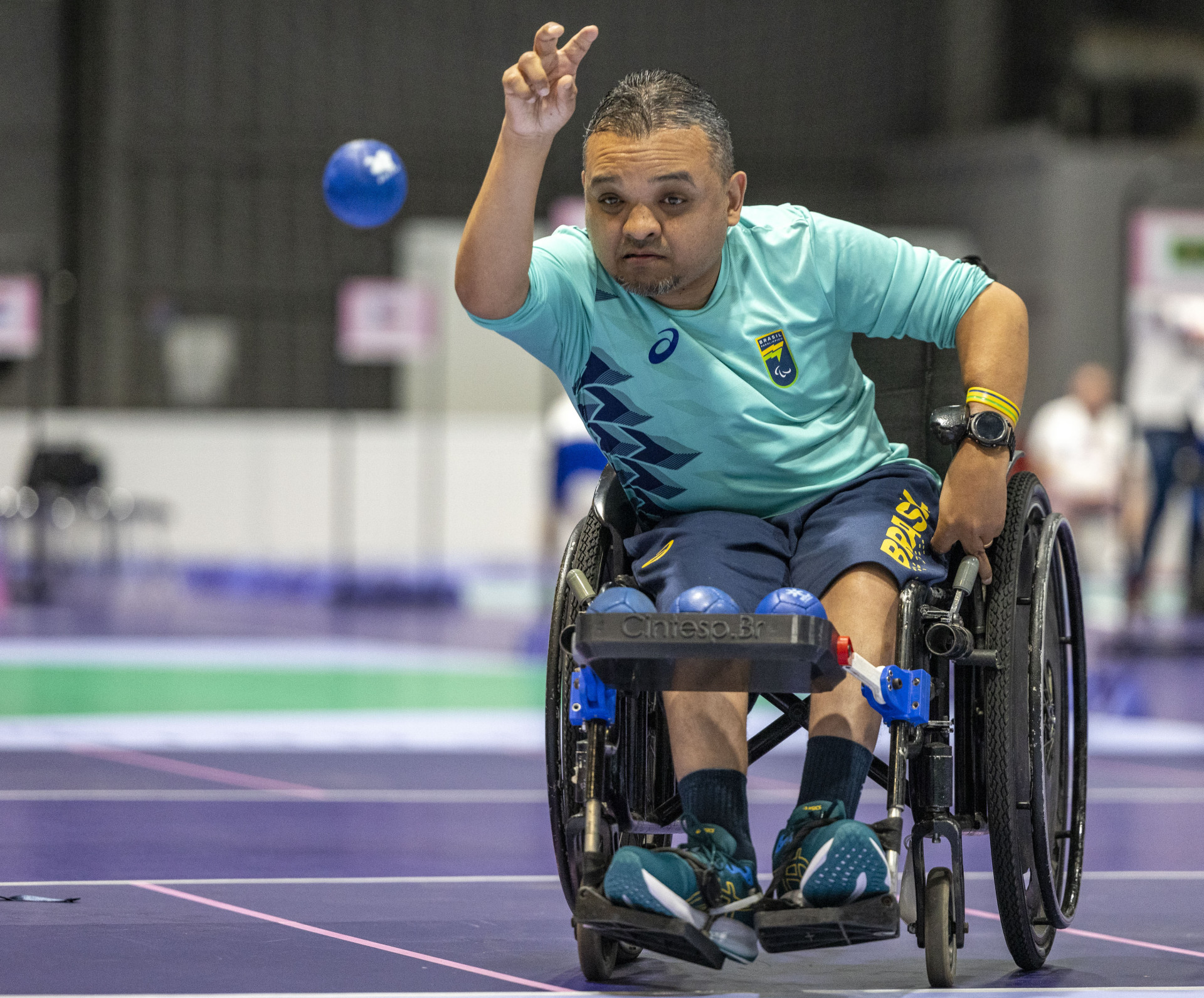 Maciel Santos, da bocha, é forte candidato a medalha (Foto: Alessandra Cabral/CPB)