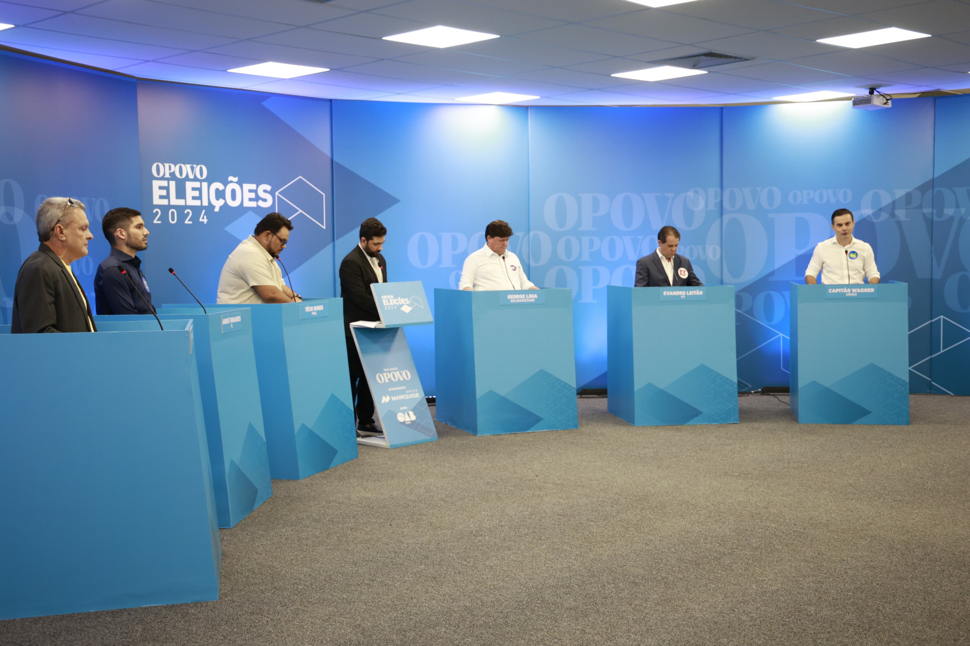 Debate promovido pelo O POVO reuniu candidados a prefeito de Fortaleza (Foto: Fco Fontenele/O POVO)