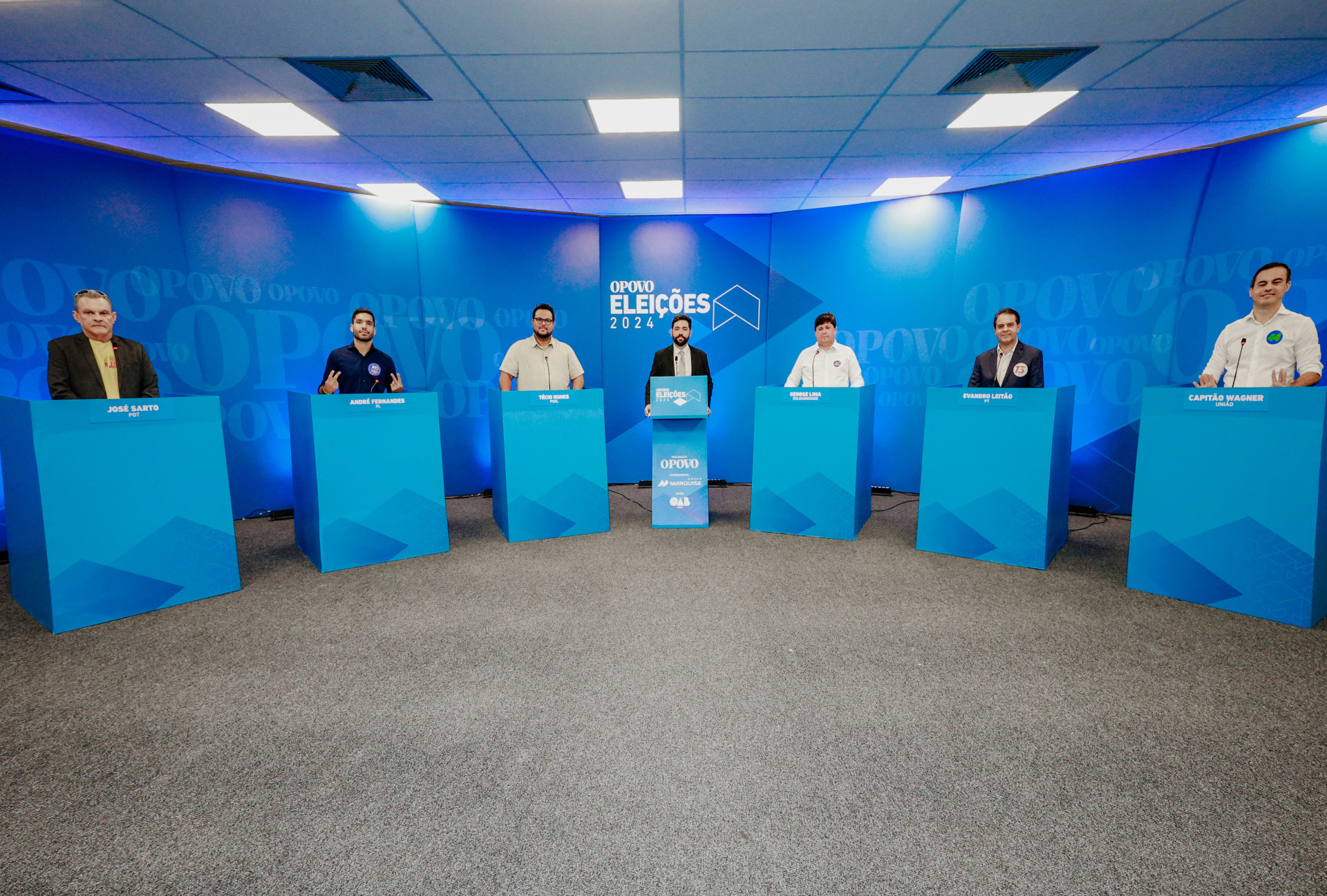 ￼DEBATE do O POVO com os candidatos à Prefeitura de Fortaleza (Foto: Fco Fontenele)