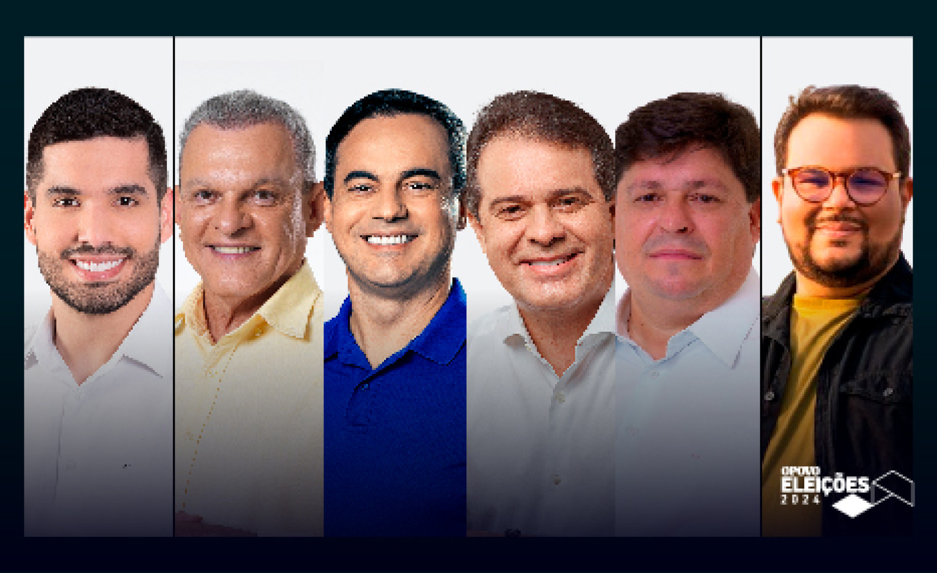 Eleições 2024: Debate de Fortaleza para Prefeitura da Capital (Foto: Montagem O POVO)