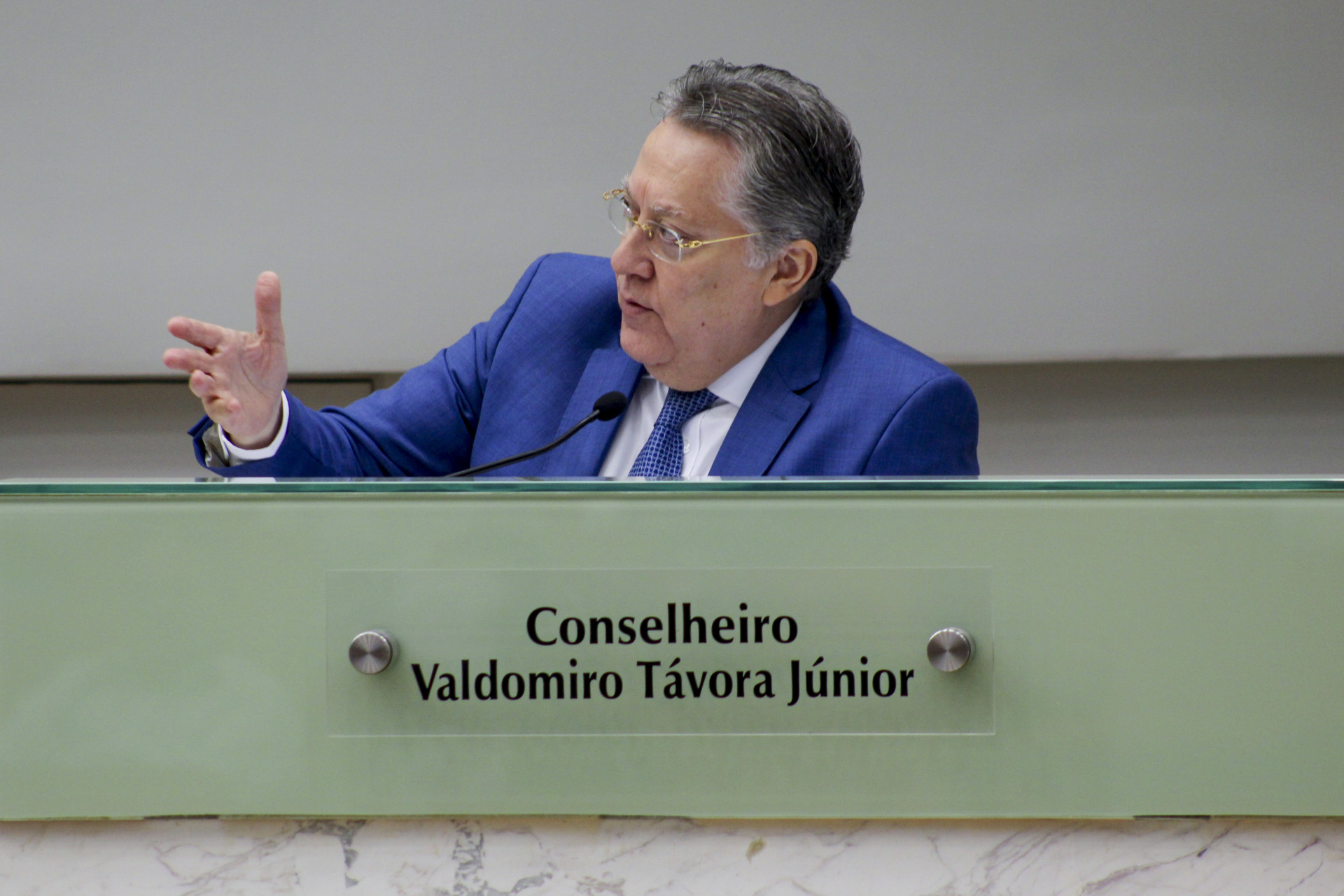 ￼RELATOR do parecer das contas do Governo no Tribunal de Contas (Foto: Matheus Souza)