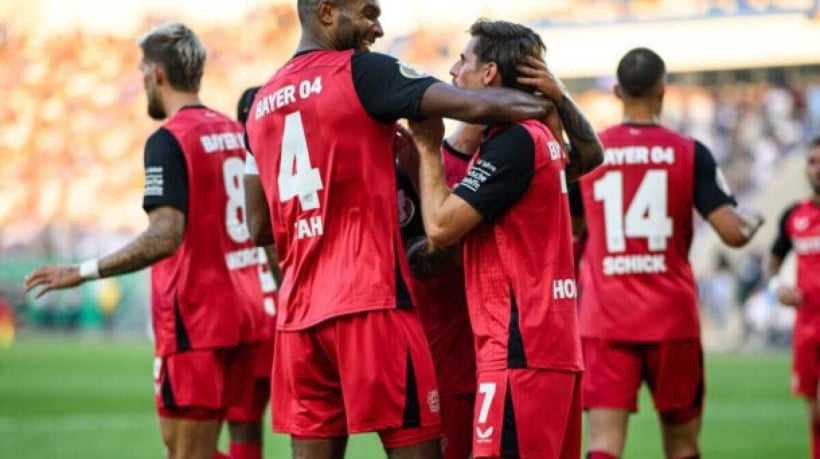 Atual campeão alemão e da Copa da Alemanha, Bayer Leverkusen faz apenas 1 a 0 no Jena, time da quarta divisão local