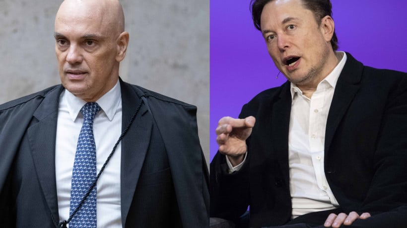 Ministro do STF, Alexandre de Moraes, e bilionário Elon Musk travam embate