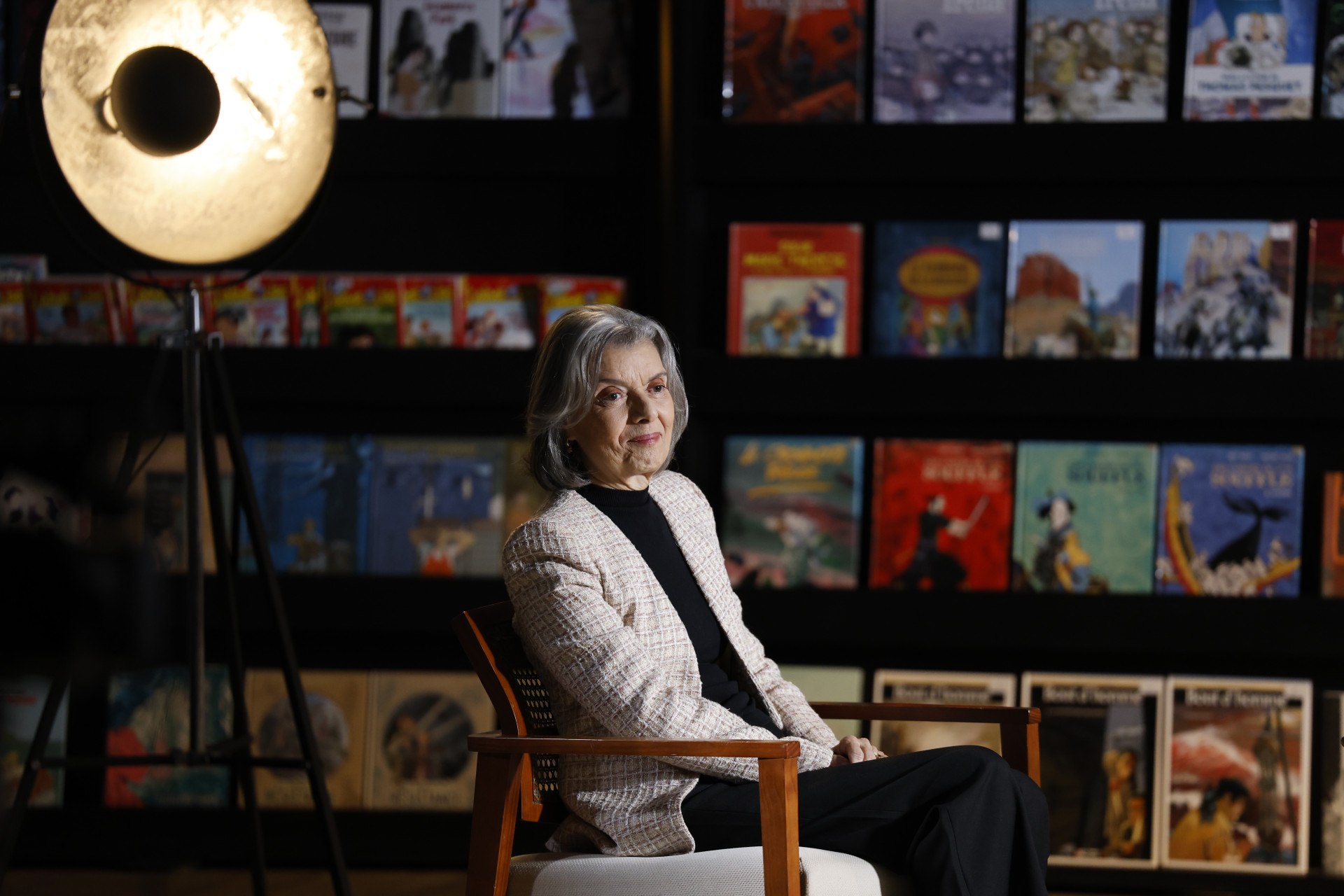 Rio de Janeiro (RJ) 02/09/2024 – A ministra do STF Cármen Lúcia fala sobre seu novo livro, Direito de para Todos, na gravação do programa Trilha de Letras, da TV Brasil, apresentado por Eliana Alvez Cruz, na Bibliomaison. Foto: Fernando Frazão/Agência Brasil (Foto: Fernando Frazão/Agência Brasil)