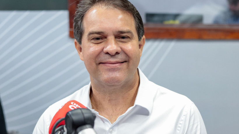 FORTALEZA, CEARÁ, BRASIL, 03-09-2024: Sabatina do canditado a prefeitura Evandro Leitão do PT na Radio O Povo CBN. (Foto: Samuel Setubal/ O Povo)