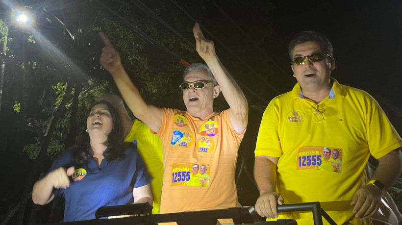 Sarto (PDT) em carreata com apoiadores