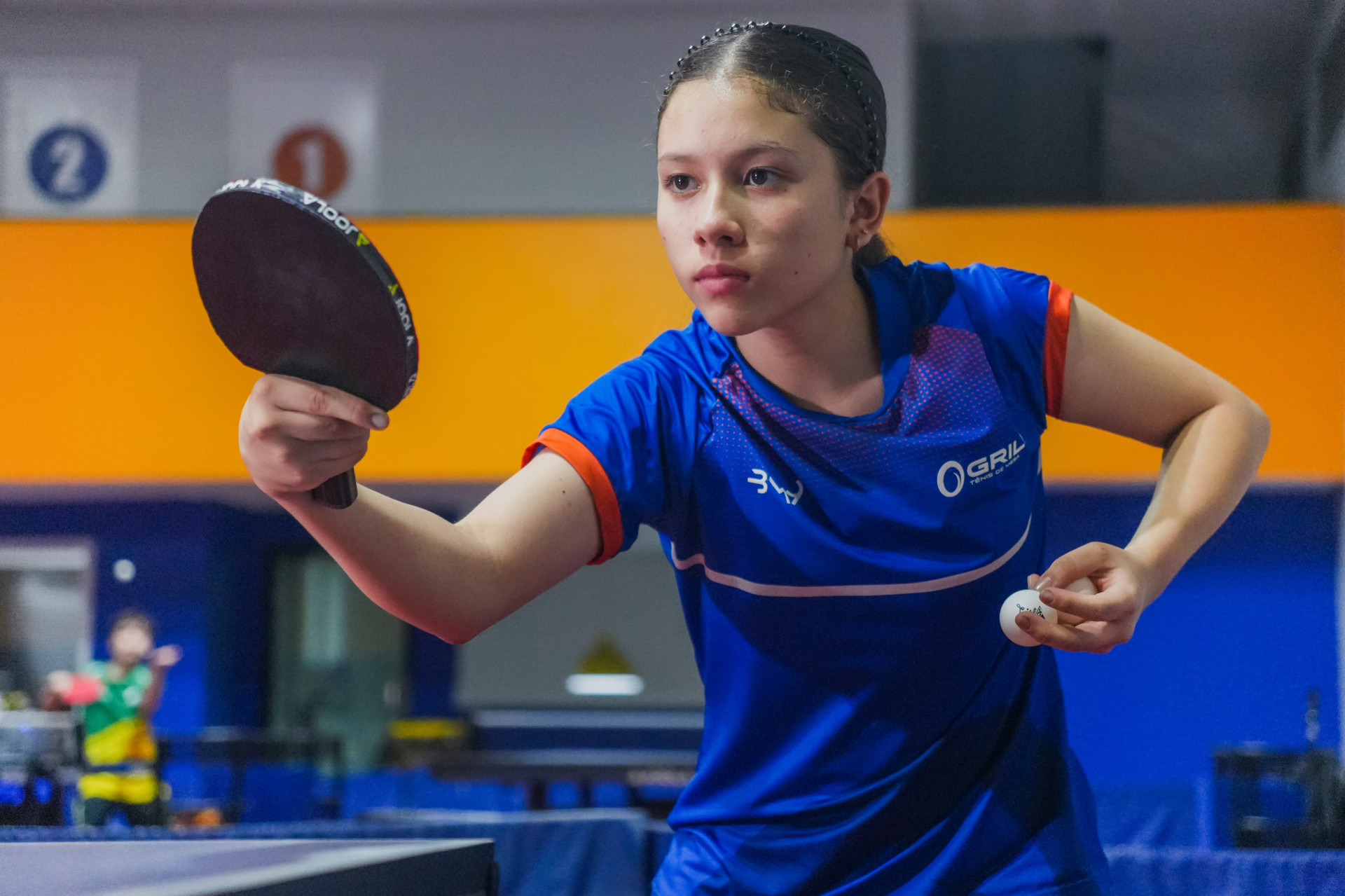 FORTALEZA, CEARÁ, 04-09-2024: A mesatenista, Alissa Maia, de 12 anos,a atetla representa a seleção de base e irá participar do Campeonato Brasileiro. (Foto: Fernanda Barros / O Povo) (Foto: FERNANDA BARROS)