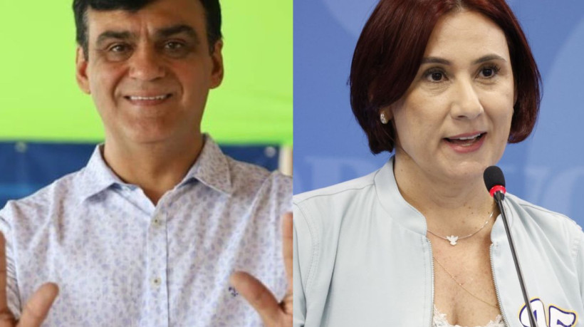 O ex-prefeito Naumi Amorim e a deputada estadual Emília Pessoa são candidatos à Prefeitura de Caucaia