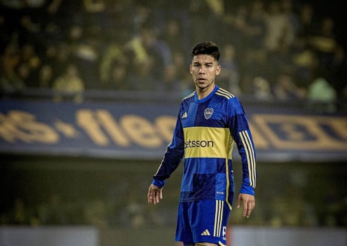 Pol Fernández em atuação pelo Boca Juniors