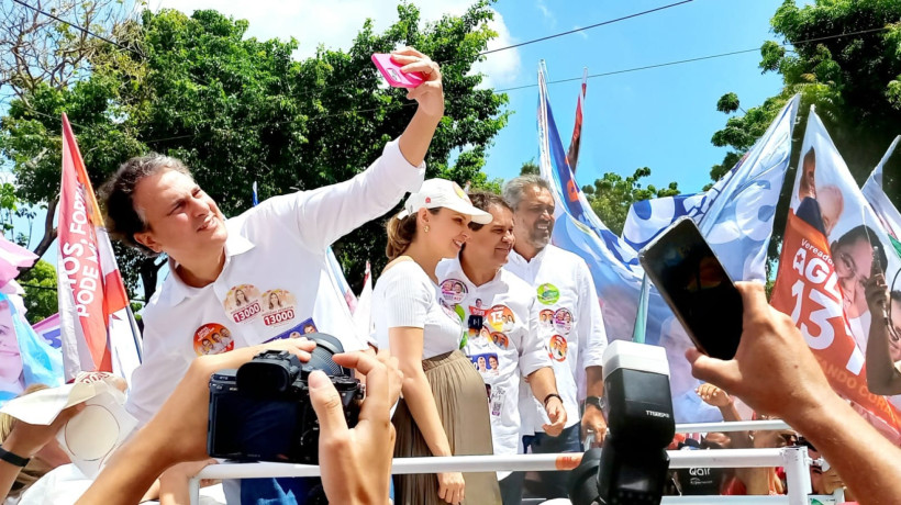 Camilo participou de ato de campanha de Evandro Leitão no último domingo, 8 de setembro