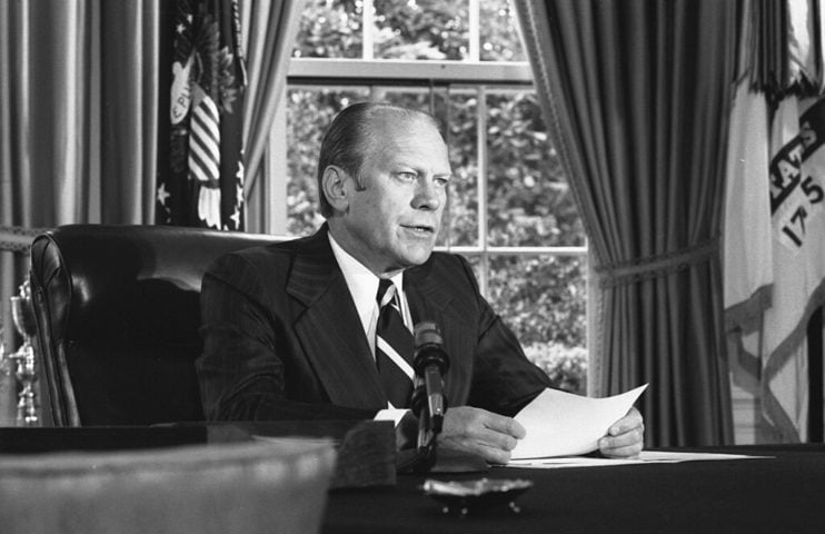 O dia 8 de setembro de 2024 marca 50 anos da assinatura do perdão a Richard Nixon pelo então presidente dos Estados Unidos, Gerald Ford (foto).