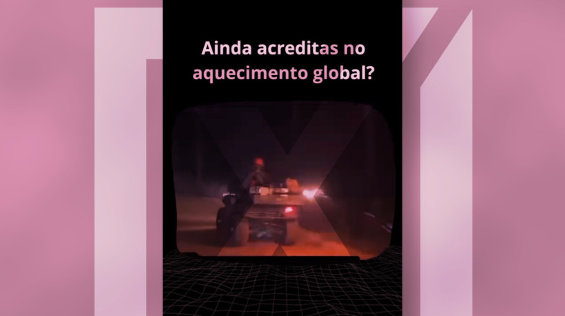 É enganoso post que usa vídeo de queima controlada para negar o aquecimento global