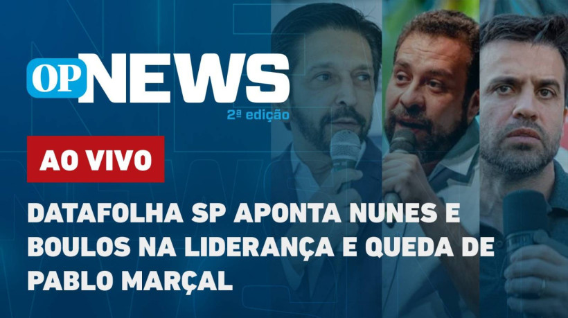 O POVO News desta quinta-feira, 12, apresentará os resultados da Pesquisa Datafolha São Paulo. Levantamento mostra Nunes e Boulos na liderança e queda de Pablo Marçal