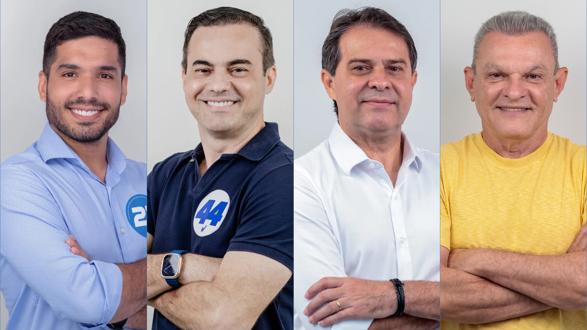 ￼ANDRÉ Fernandes, Capitão Wagner, Evandro Leitão e José Sarto (Foto: Montagem O POVO)