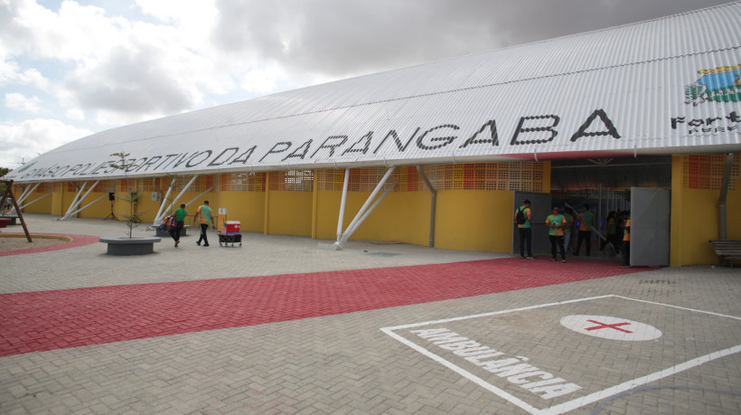 Nova entrada do Ginásio Poliesportivo da Parangaba