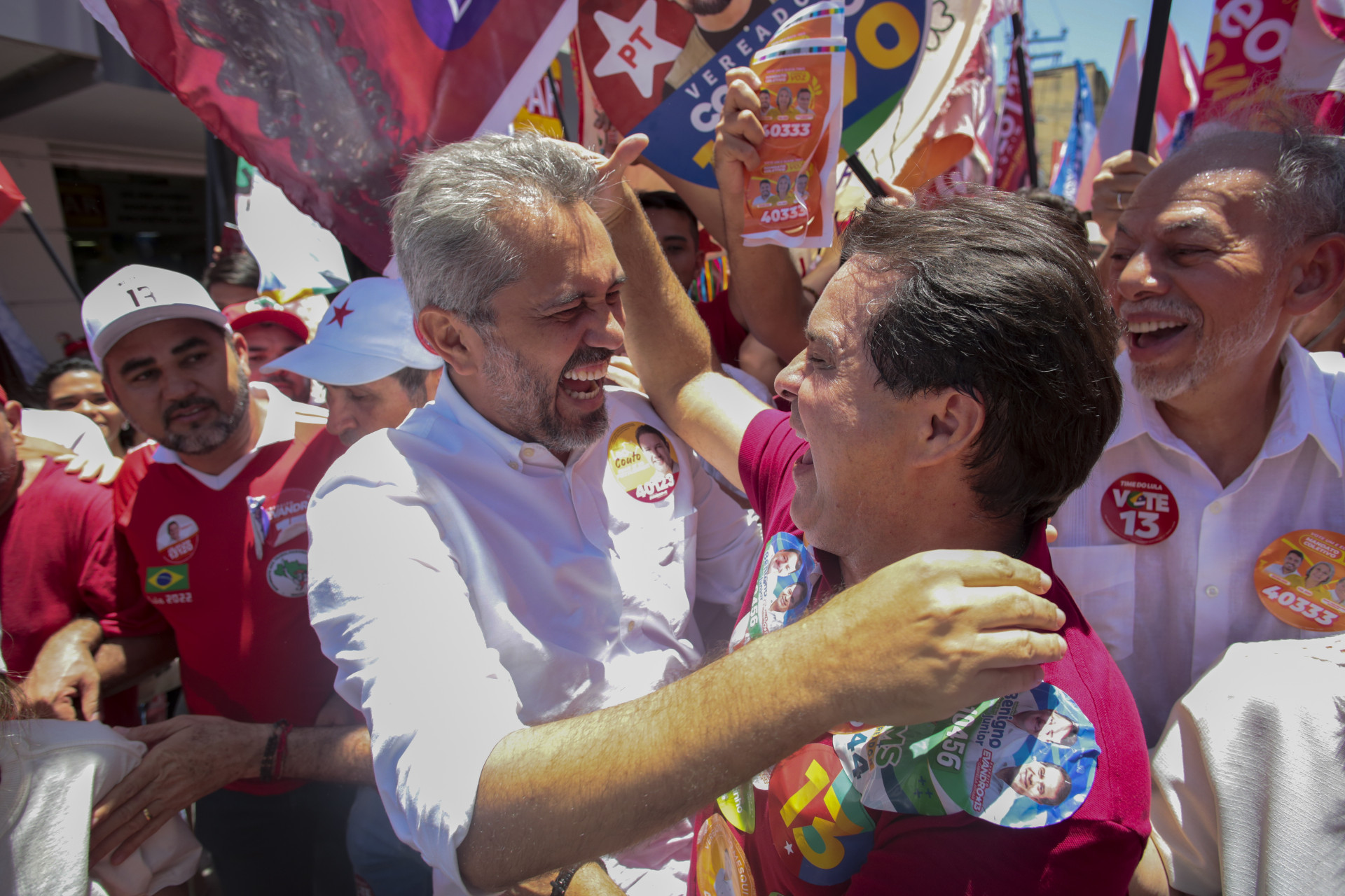 ￼ELMANO fez comentários a respeito dos últimos resultados das pesquisas (Foto: FÁBIO LIMA)