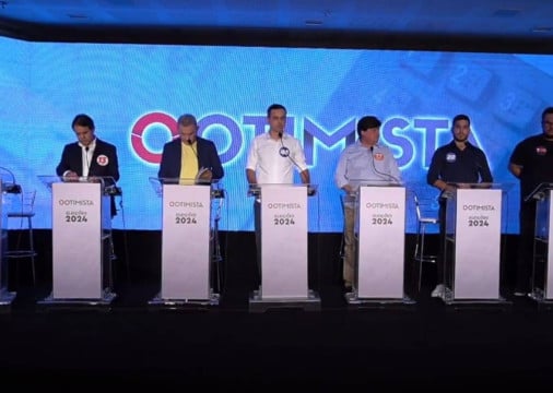 Debate contou com a presença dos candidatos André Fernandes, Capitão Wagner, Evandro Leitão, George Lima, José Sarto e Técio Nunes. Eduardo Girão chegou a participar, mas foi retirado