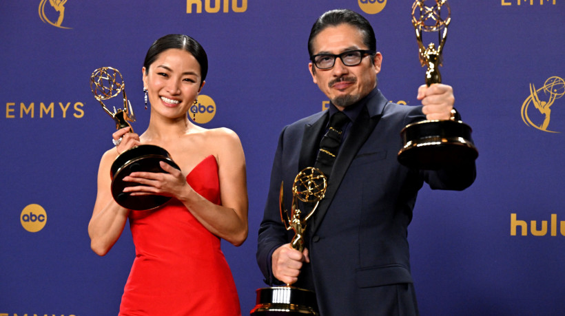 Anna Sawai e Hiroyuki Sanada, vencedores do Emmy pela série 'Xógum, A Gloriosa Saga do Japão