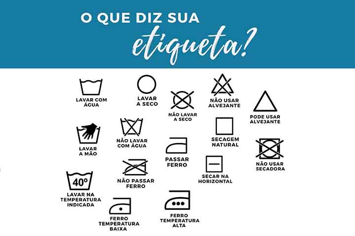 Muitas pessoas arrancam as etiquetas das roupas e não consideram um fator importante. Os símbolos das etiquetas ajudam a manter a qualidade do vestuário com o tempo e a não estragar uma peça no momento de lavagem ou passá-la.