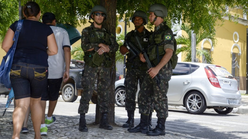 Tropas federais irão reforçar a segurança dos locais de votação em 26 municípios do Ceará