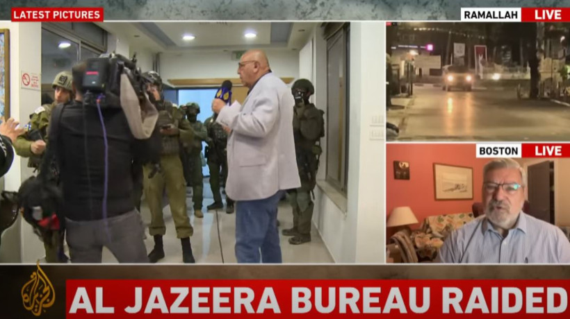 Exército Israelense fecha escritório da Al Jazeera em Ramallah na Cisjordânia