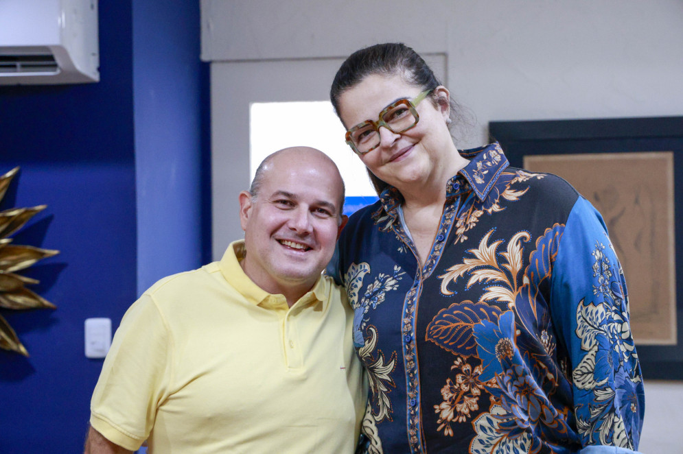  Ex-prefeito Roberto Claudio, em visita ao O POVO, foi recebido pela presidente, jornalista Luciana Dummar(Foto: FCO FONTENELE)