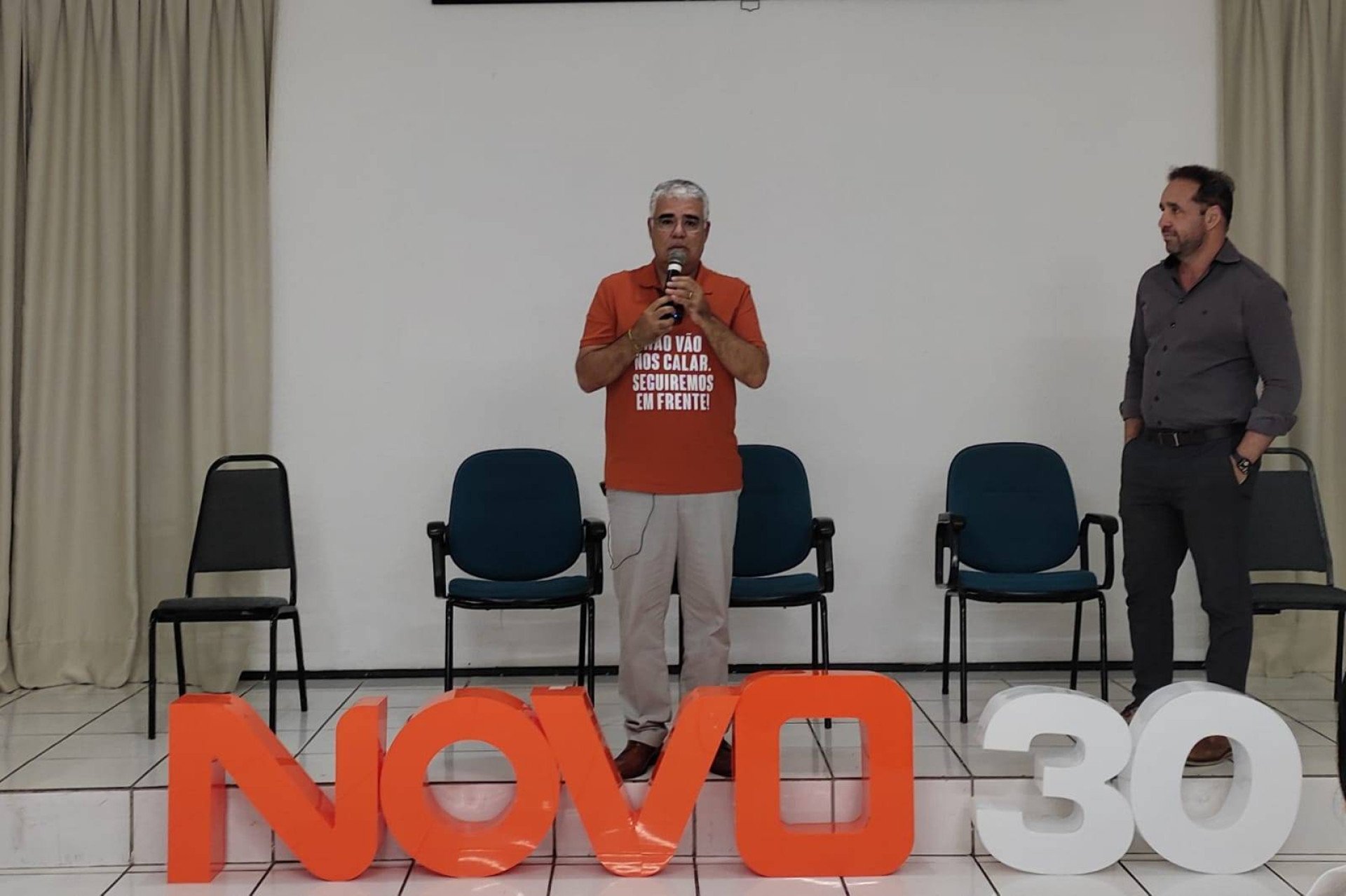  Senador e candidato Eduardo Girão (Novo) participou do evento 