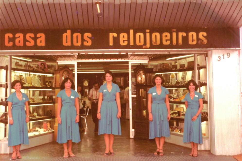 As primeiras lojas da Casa dos Relojoeiros foram no Centro da Cdade(Foto: Arquivo pessoal Casa dos Relojoeiros)