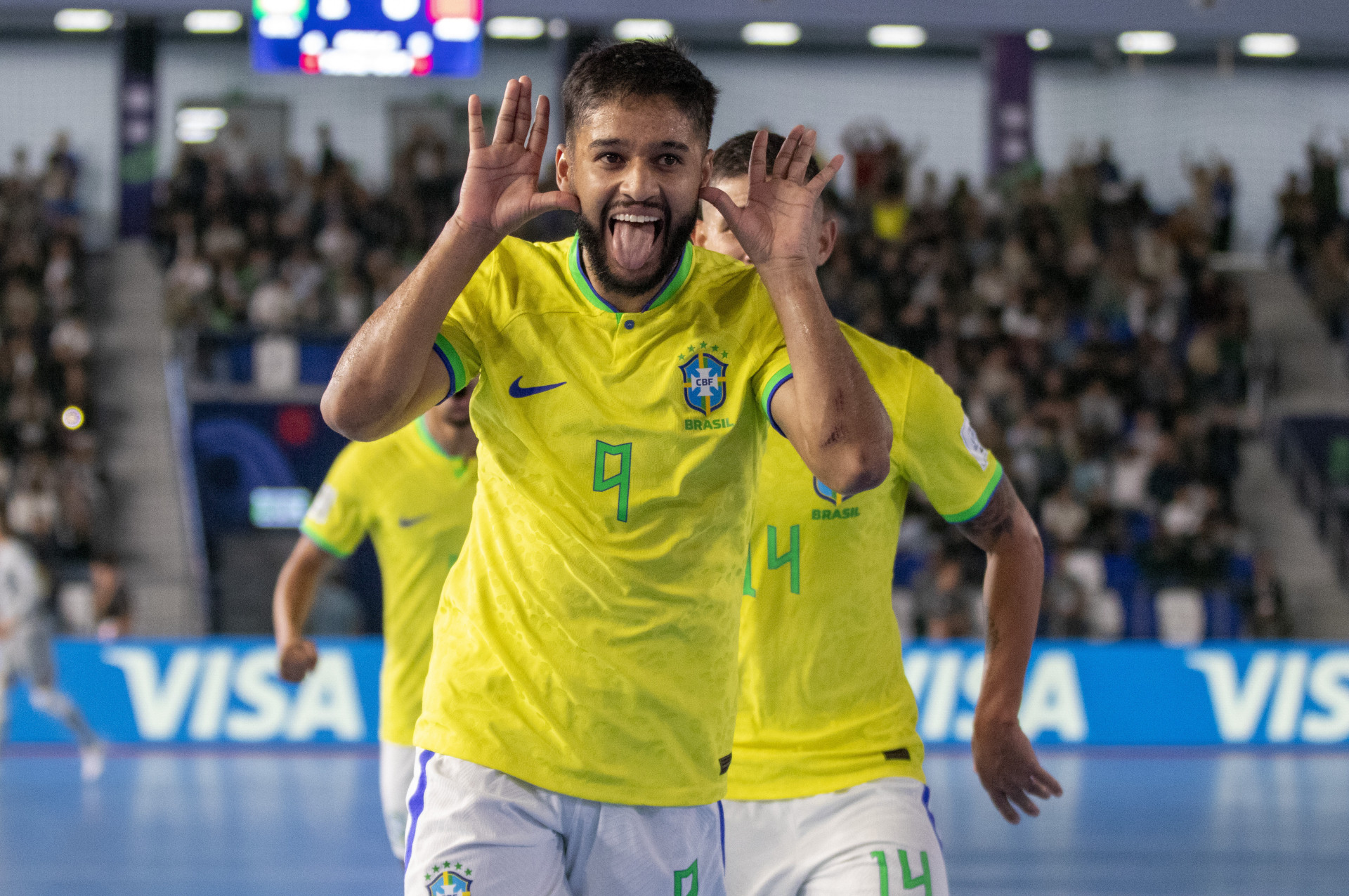 Leandro Lino anotou um dos gols da vitória do Brasil (Foto: Leto Ribas/CBF)