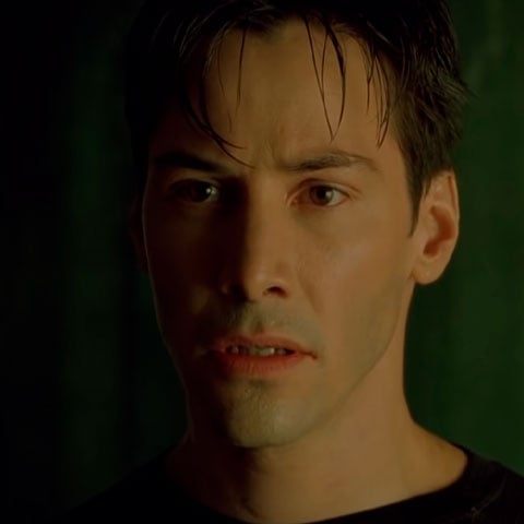 Neo: Interpretado por Keanu Reeves, Thomas A.Anderson, apelidado de Neo, descobre que a vida como conhece na realidade é uma simulação utilizada como subsistência para as máquinas, as quais são as verdadeiras controladoras de tudo que acontece dentro e fora da Matrix. 