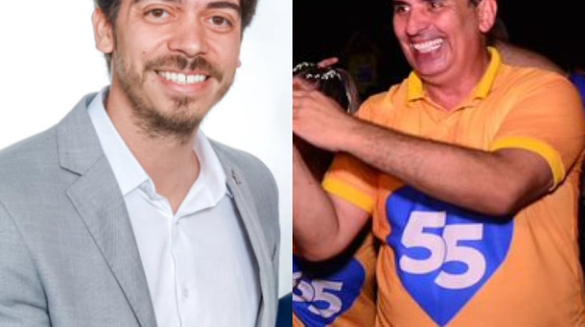 Ricardo Silveira (à direita) e Victor Marques (à esquerda) são candidatos a prefeito em Quixadá nas eleições de 2024